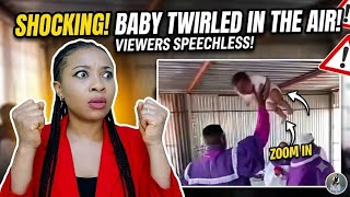 Shocking Footage: Babies Twirled in the Air Leaves Viewers Speechless #tiktokviralvideo