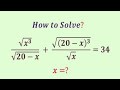 Russian Math Olympiad Question | advanced Math for competitive Exams | x=?