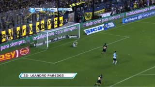 Gol Paredes. Boca 2 Racing 0. Torneo Inicial 2012. Fecha 17. Fútbol Para Todos.
