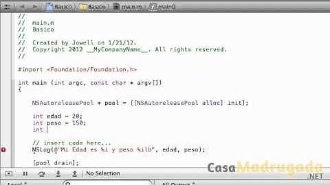 Tutorial Objective C - 3 - Variables