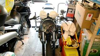 Honda cb750 f2 runs after electric re-connect.AVI