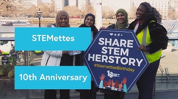 The IET joins forces with Stemettes to march across Waterloo Bridge