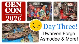 Asmodee Booth! Dwarven Forge! Day Three! GenCon 2026 (Indianapolis, Indiana)
