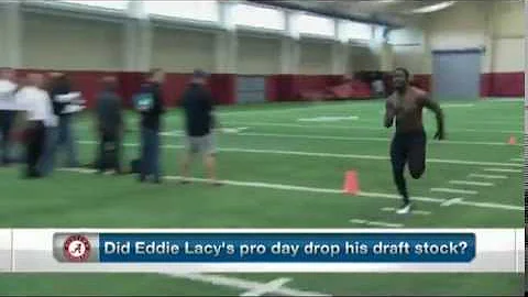 Eddie Lacy 40-yard dash, 3-cone Pro Day 2013