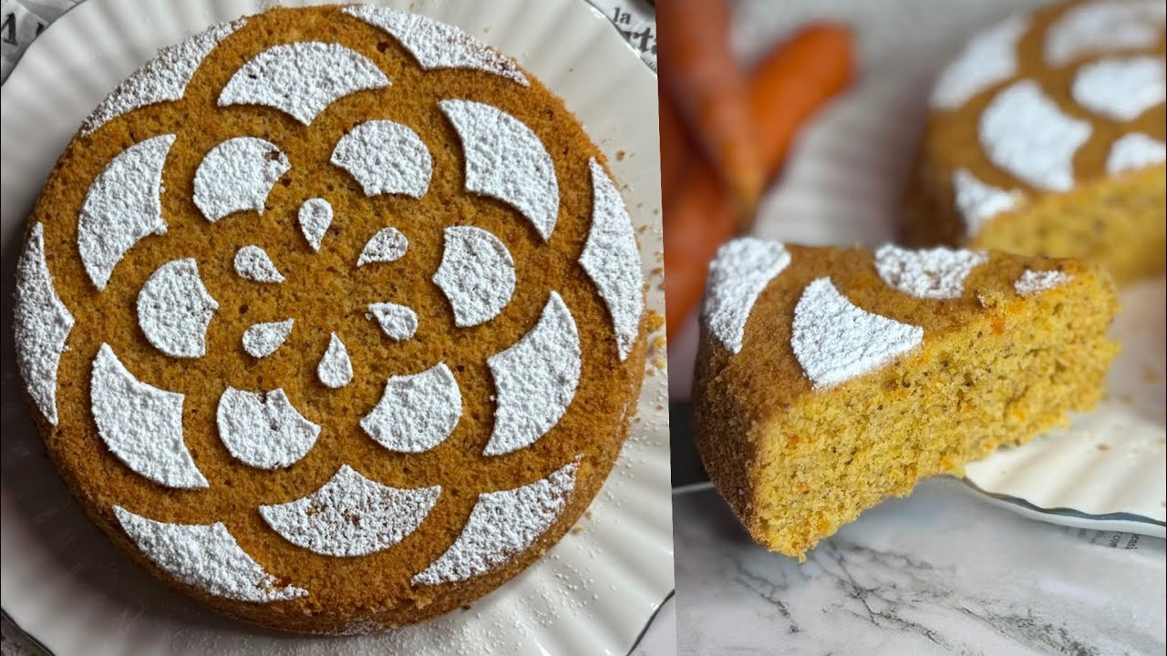 Torta Autunno🥕DOLCE ALLE CAROTE TORTA CAMILLA SENZA BURRO e SENZA LATTE 🥰SOFFICISSIMA ricetta facile