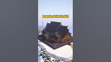 ⚔️Minecraft Viking Longhouse - Building Idea🛡️ #shorts #timelapse #minecraft