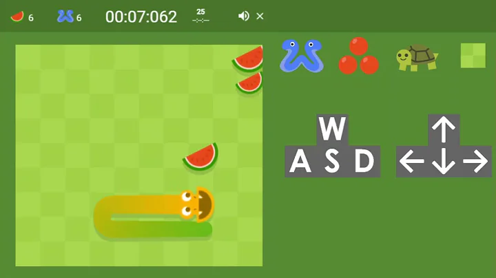 Google Snake: Twin, Slow, 3, Small