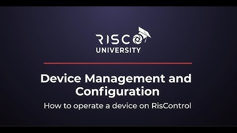 How to Operate a Device on RISControl