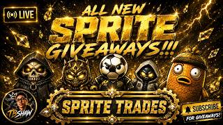 ALL NEW SPRITE GIVEAWAYS FORTNITE TRADE AURA, BOSS, STRIKER, GRIM, AIR, FISHY, SEVEN, HOLOFOIL FIND