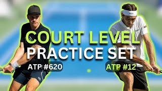 I Played A Practice Set vs ATP #12 Taylor Fritz  Can I Keep Up??