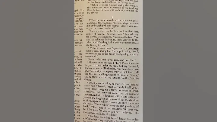 Jesus heals a leper and the centurion’s servant. Matthew 8:1-10 #jesus #biblestudy #christianity