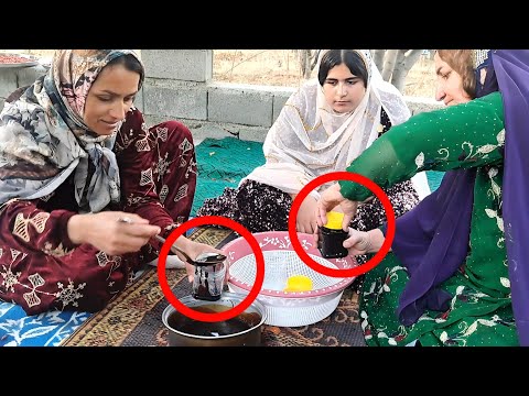 How to Make Pomegranate Molasses from Scratch in Nomadic Life | Traditional Persian Recipe