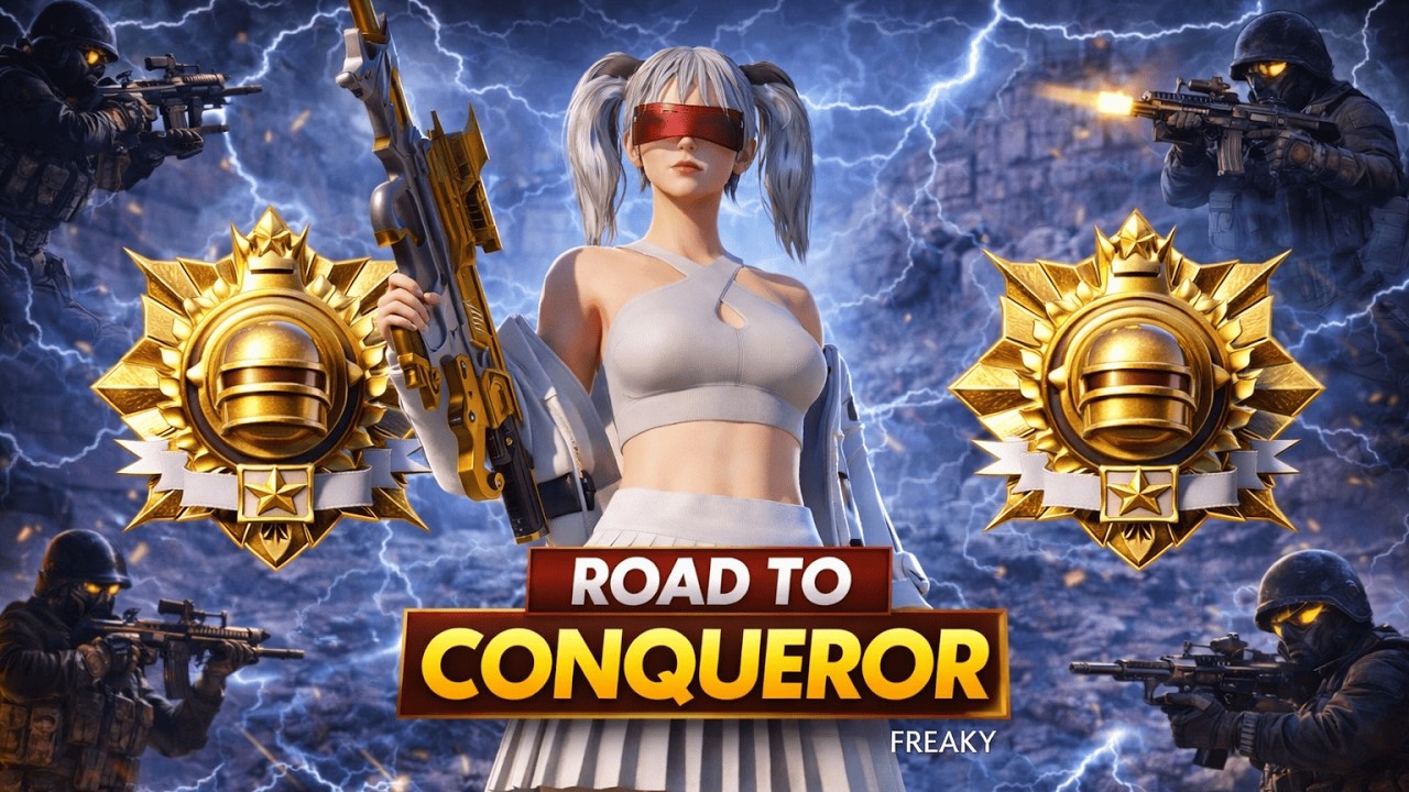 PUBG MOBILE LIVE – Conqueror Push | Intense Rank Grind & High Kill ...