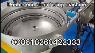 Pneumatic double head chamfering machine