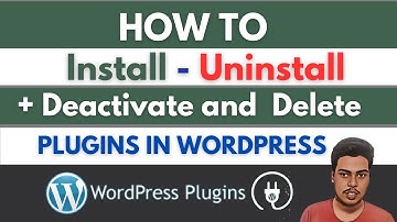 How to Install - Uninstall - Deactivate and Delete Plugins in WordPress in Hindi | #wordpresswebsite