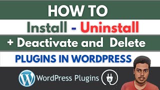 How to Install - Uninstall - Deactivate and Delete Plugins in WordPress in Hindi | #wordpresswebsite