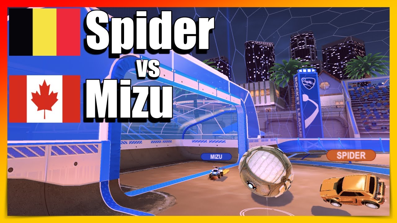 Spider vs Mizu | Belgium vs Canada | Ranked Rocket League 1v1