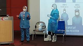 Hand on session: How to donning and doffing of PPE.