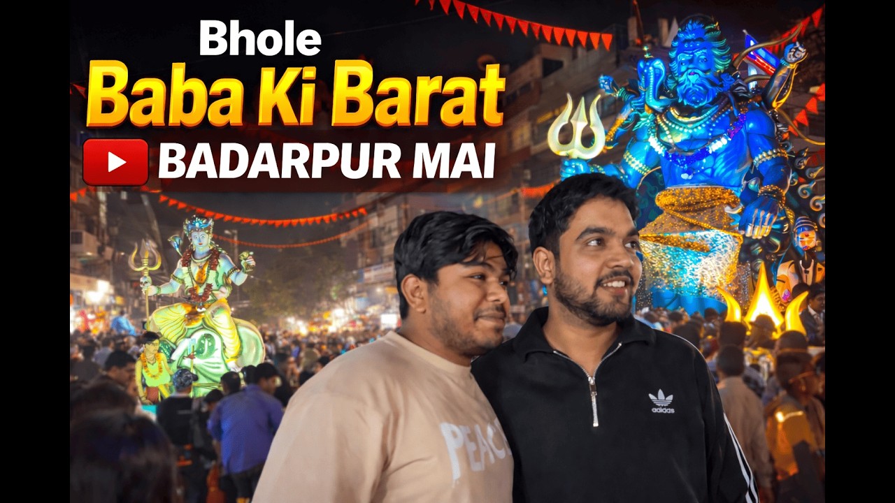 Badarpur Mein Bole Baba Ki Barat 😍 | Shivratri Night Vlog With Friends 🔥