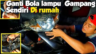 Cara Mengganti Bohlam | Bola Lampu Motor Revo Bagian Depan | Gampang Banget | Anak Motor Harus Bisa