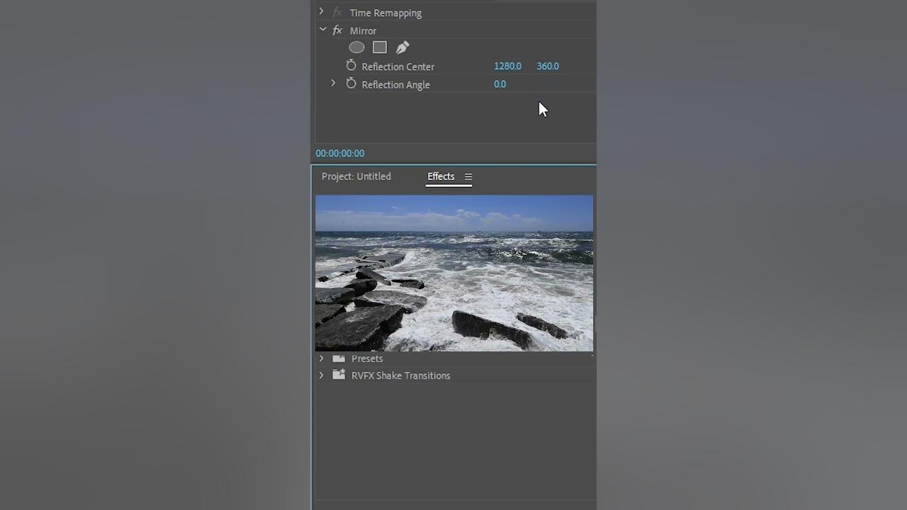 [프리미어] 미러 효과(Mirror Effect) (세로) / Premiere Pro YouTube