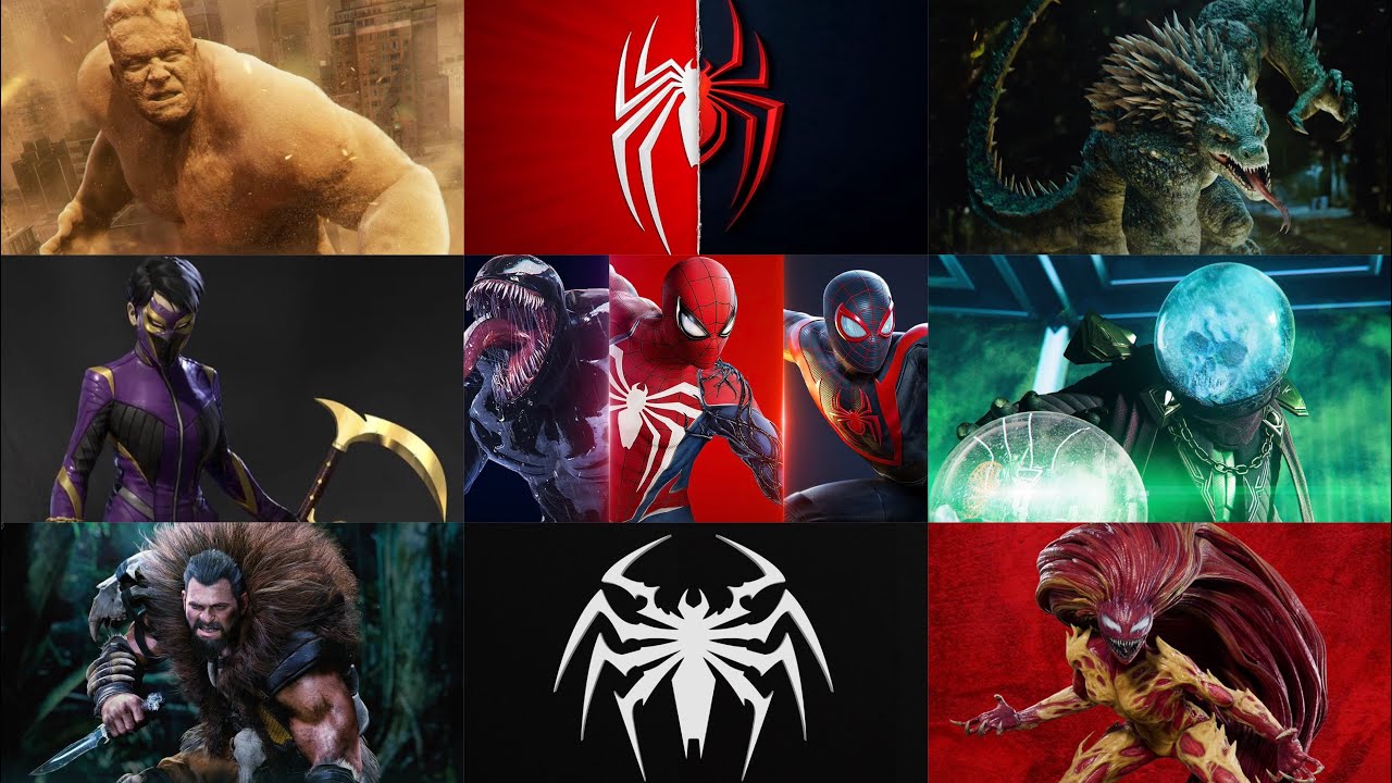 Marvel Games Spider-Man 2 PS5 All Boss Fights Missions on Ultimate ...