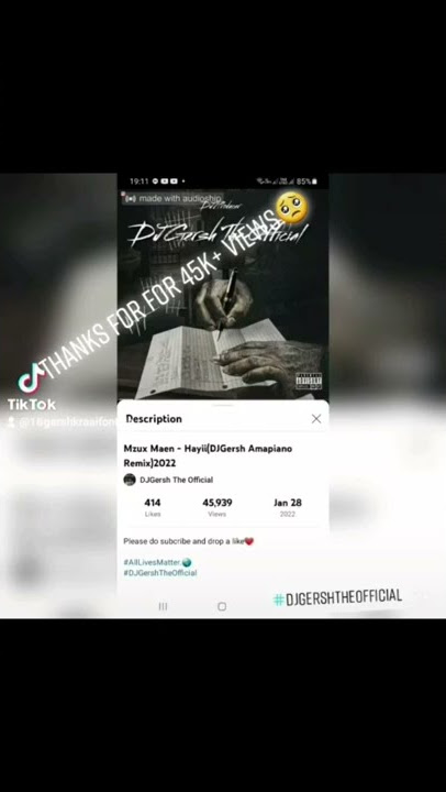 Mzux Maen - Hayii(DJGersh Amapiano Remix)2022