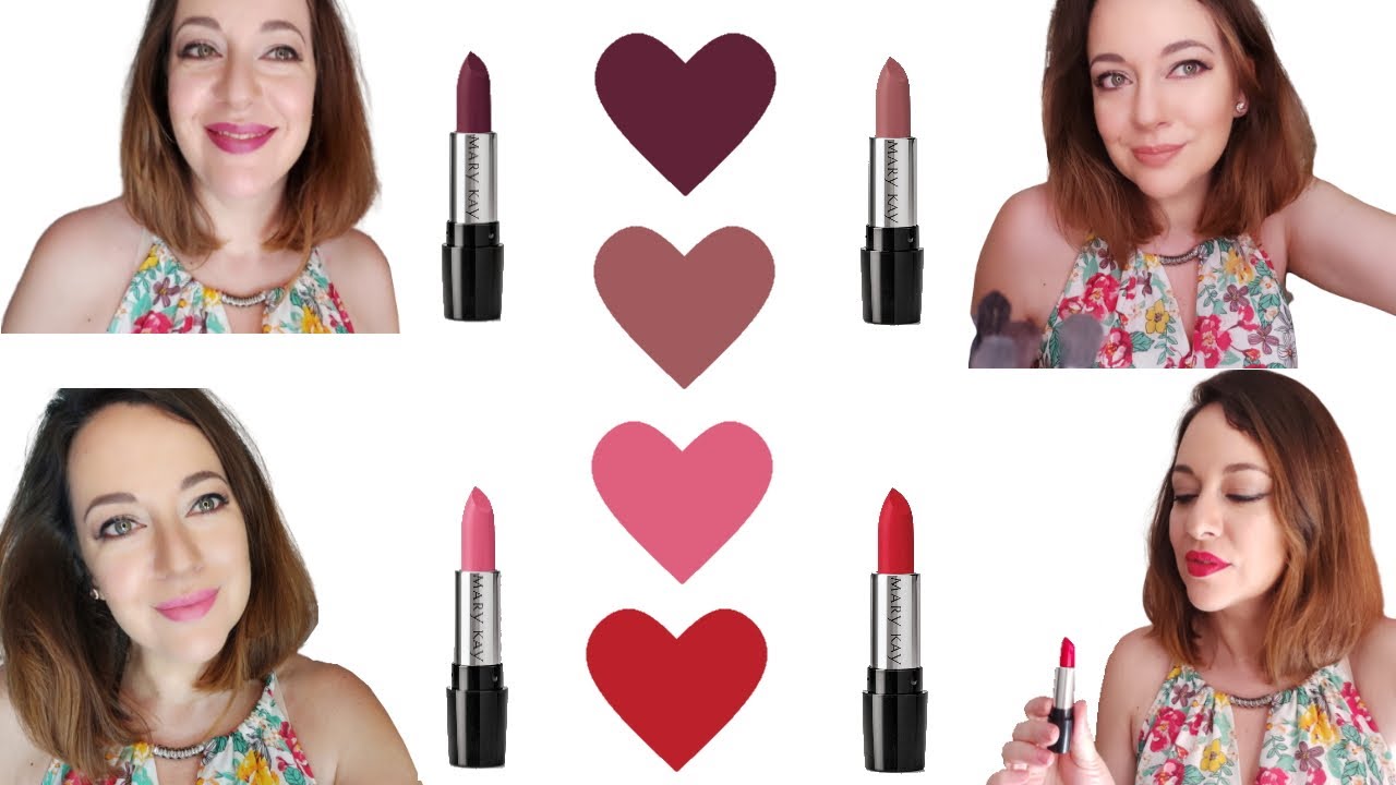 Nuevos Labiales Semi-Mate de MARY KAY.  Cuatro nuevos tonos Verano 2020.