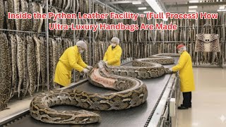 Inside the Python Leather Facility – (Full Process) How Ultra-Luxury Handbags Are Made
