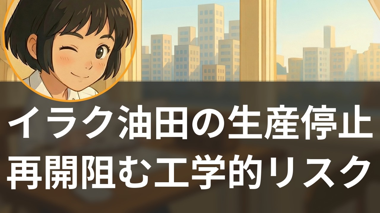 【3/10】イラク油田70%崩落｜一時停止が招く永続的損傷の構造【聞く経済ニュース】