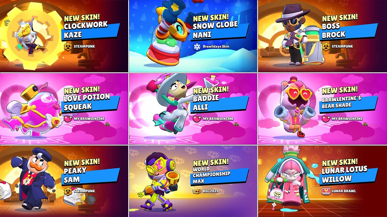 Unlocking All New Skins with New Backgrounds