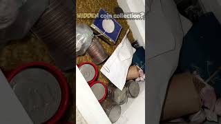 I found coins hidden in the floor! #lockernuts #hoarderhouse #housecleanout #foundcoins
