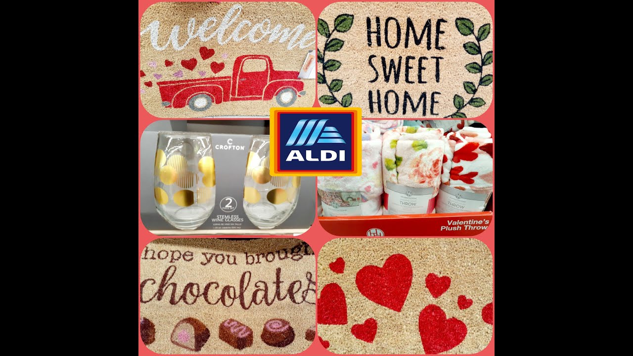 ♥️🔥🛒👑 Aldi Valentine's Day Decor & More!!! 👑🛒🔥♥️ YouTube