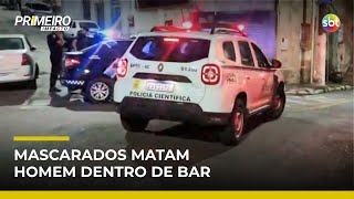 Video criminosos-mascarados-invadem-bar-e-matam-homem-em-diadema-sp-primeiro-impacto