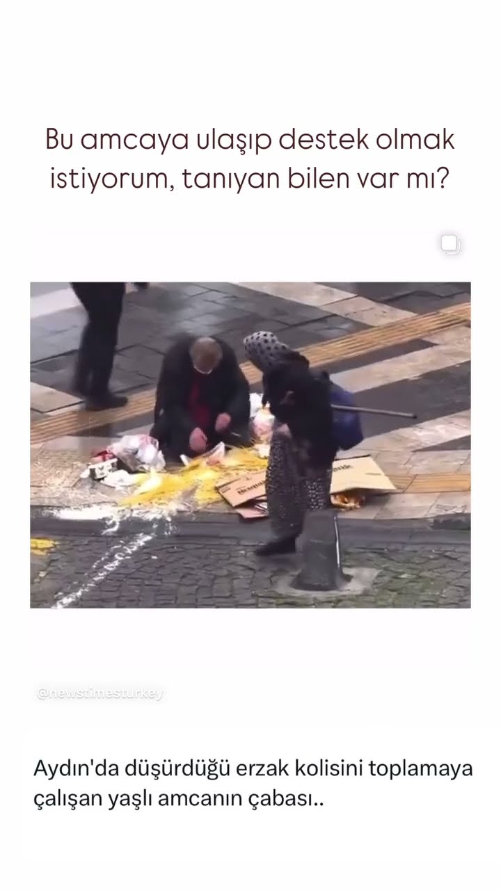 Bu amcaya ulaşıp destek olmak istiyorum, tanıyan bilen var mı??