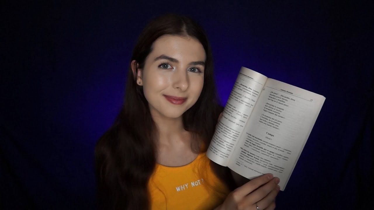ASMR ESPAÑOL LEYENDO POEMAS 💛 Soft Spoken in Spanish