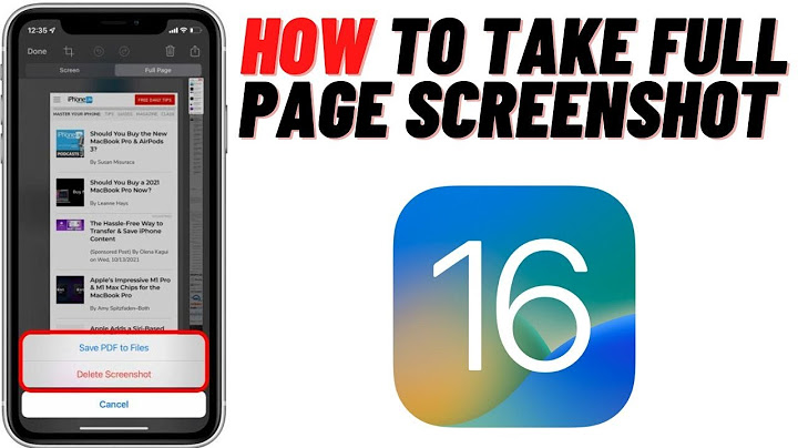 How to take full page screenshot in iphone