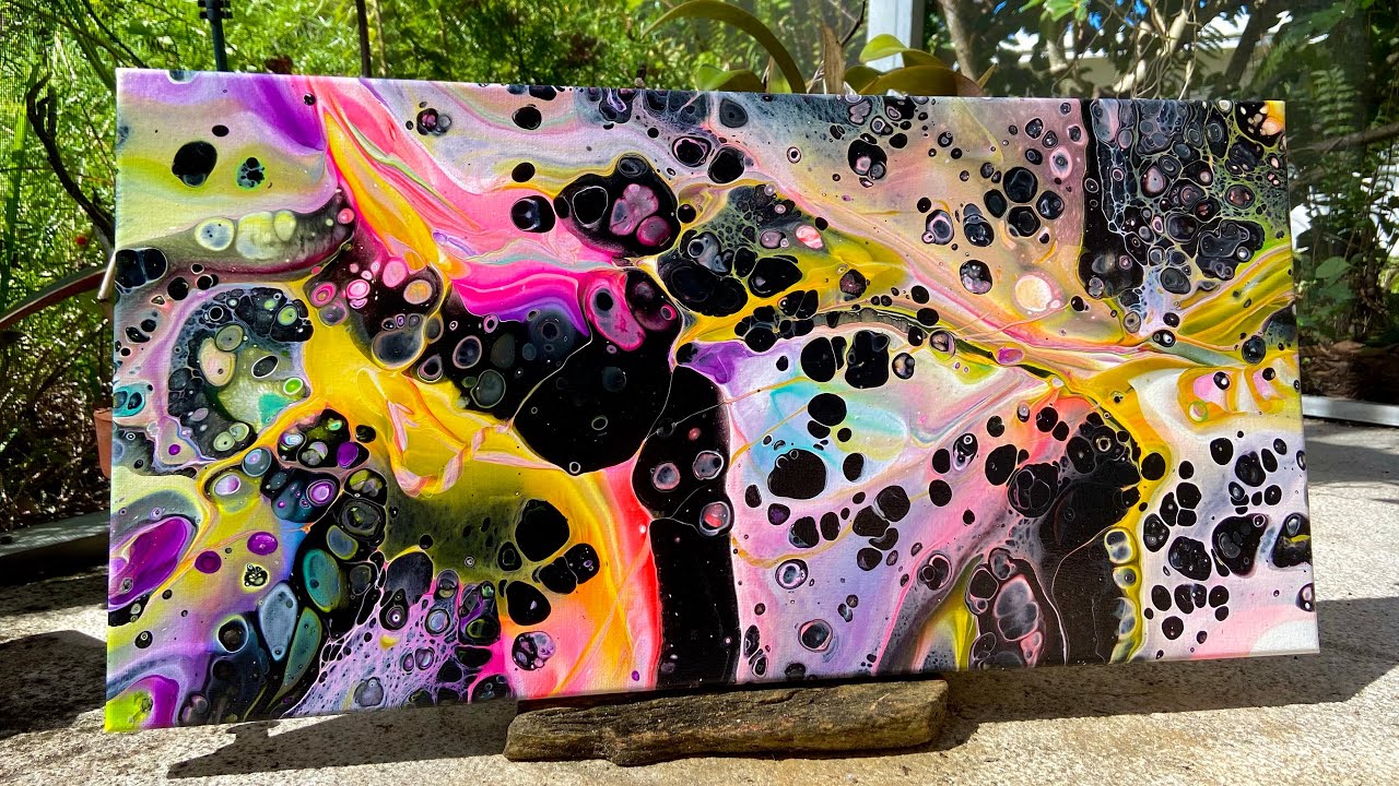 Magic Pour Painting With The Fluid Art Flop Cup Technique!