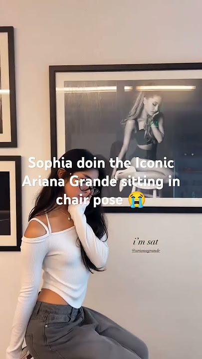 Sophia doing Sitting pose of Ariana Grande #katseye #gnarly #sophia #arianagrande #trending #trend