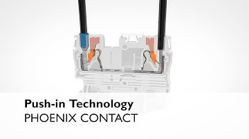 The connection technology of the future: Push-in Technology by PHOENIX CONTACT