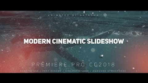 Modern Cinematic Slideshow Premiere Pro Templates