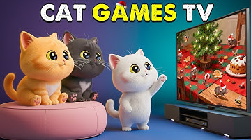 Interactive CAT TV 😺 Relaxing Cat Games to Keep Indoor Cats Active | Fun & Enrichment Video for Cats