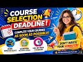 Virtual University Course Selection Deadline | Complete Guide 2026