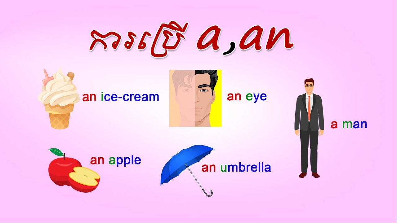 #29, Using A, AN ការប្រើប្រាស់ a, an | SChBeginner