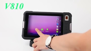 Front NFC and fingerprint 8 inches Android OS Rugged Tablet