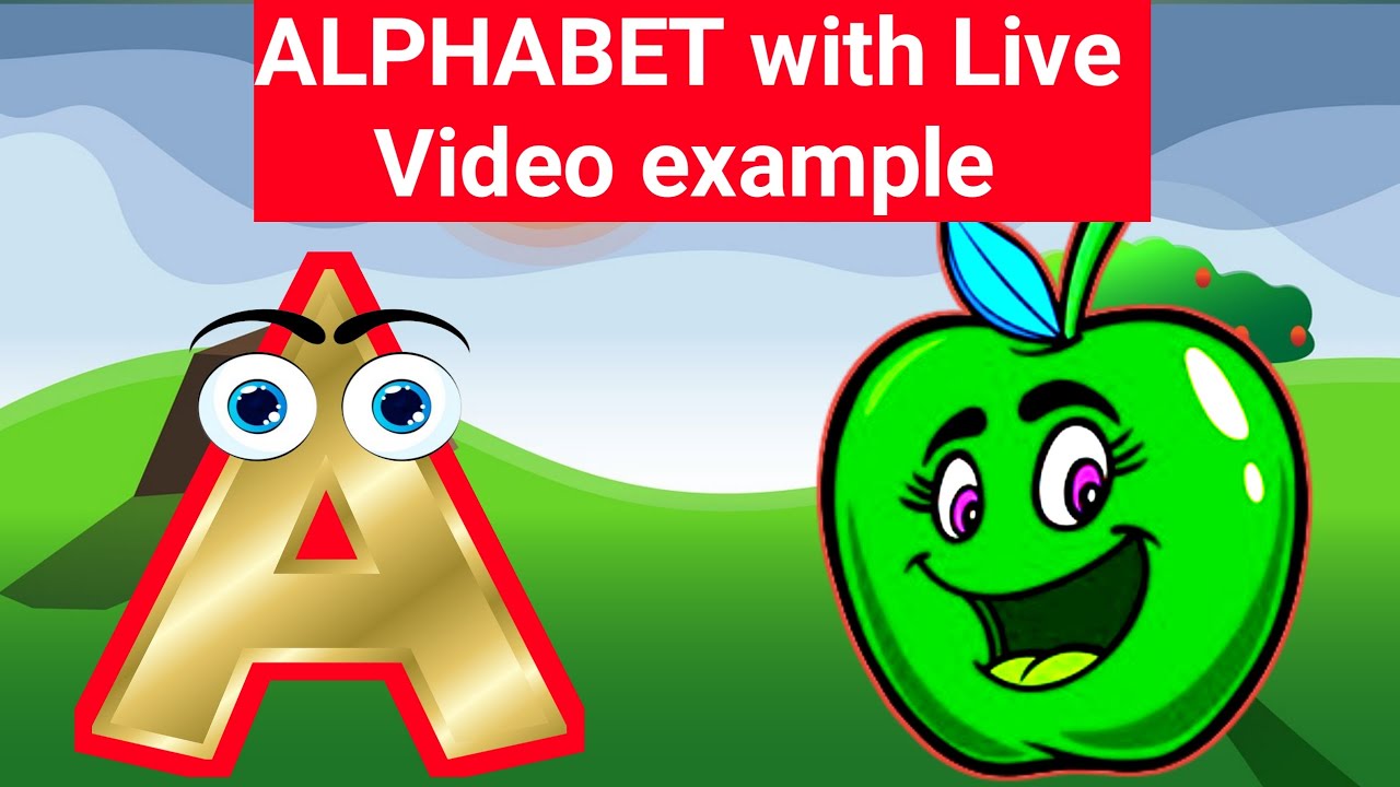 Learn Alphabets with live examples | Learn Alphabets with drawing ...