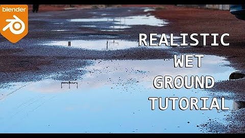 *REALISTIC* Wet Ground Texture in Blender  | Blender 3.0 Tutorial | For Beginners