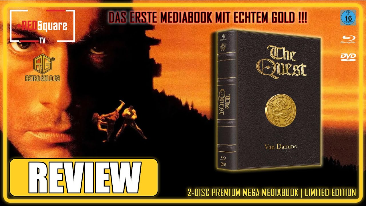 DAS ERSTE MEDIABOOK MIT ECHTGOLD!!! - THE QUEST (1996) | Review | Retro Gold 63 | Episode 