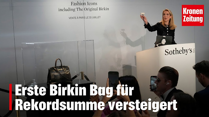 Erste Birkin Bag für Rekordsumme versteigert | krone.tv NEWS