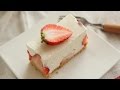No-Bake Strawberry Cheese cake Easy Recipe : Honeykki ??
